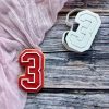Sports Numbers Cookie Cutter and Embosser Set, Varsity Numbers, Age, Birthday, Taylor Swift
