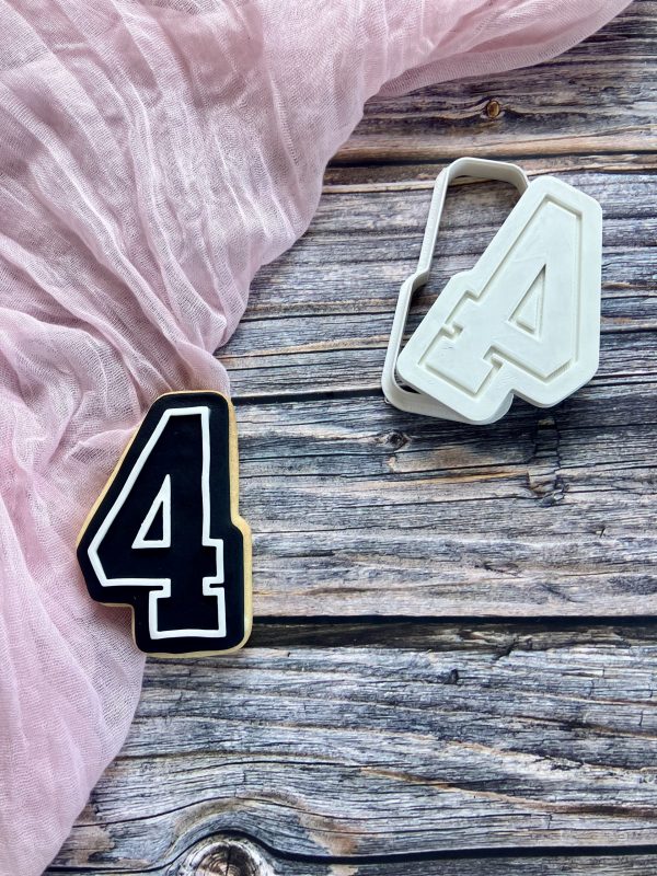 Sports Numbers Cookie Cutter and Embosser Set, Varsity Numbers, Age, Birthday, Taylor Swift