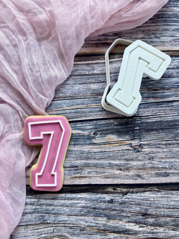 Sports Numbers Cookie Cutter and Embosser Set, Varsity Numbers, Age, Birthday, Taylor Swift