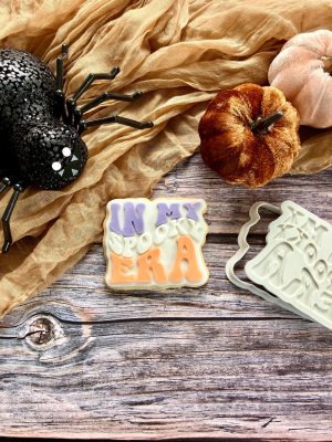 “In My Spooky Era cookie cutter and fondant embosser – 8cm”