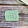 Trick or Treat Cookie Cutter and Fondant Stamp Embosser, Halloween Embosser