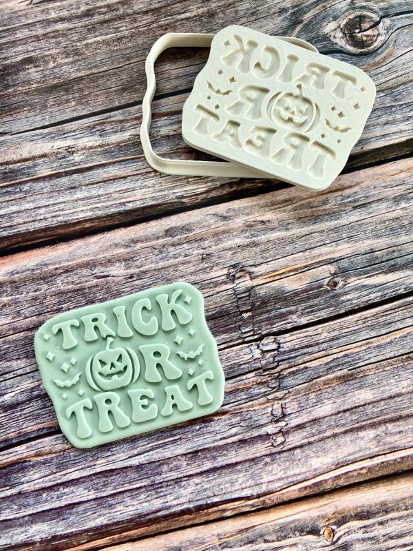 Trick or Treat Cookie Cutter and Embosser