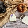 Skull & Ghost Cookie Cutter & Fondant Stamp Set – 6cm Halloween Duo