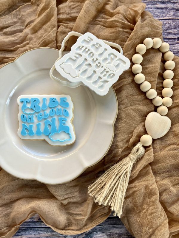 Tribe on Cloud Nine Cookie Cutter and Fondant Stamp Embosser, Hen Party, Bride Tribe, Bachelorette