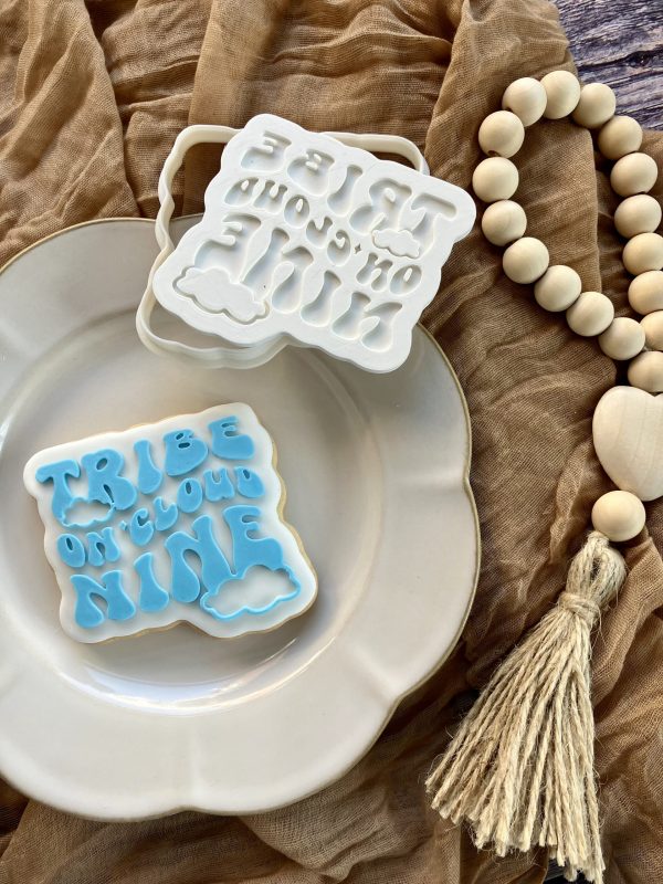 Tribe on Cloud Nine Cookie Cutter and Fondant Stamp Embosser, Hen Party, Bride Tribe, Bachelorette