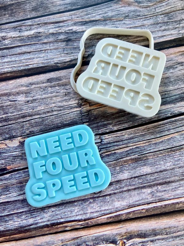 Need Four Speed Cookie Cutter and Fondant Stamp Embosser