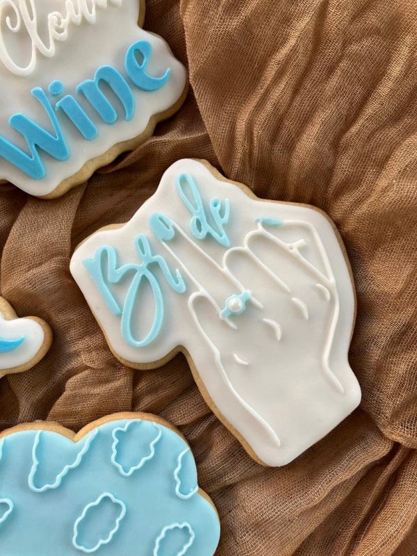 Bride Ring Finger Cookie Cutter and Fondant Stamp Embosser, Valentines Day Embosser, Love, Hen, Bridal, Engagement, Wedding