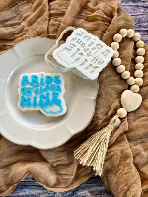 Bride on Cloud Nine Cookie Cutter and Fondant Stamp Embosser