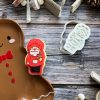 Baking Santa Cookie Cutter and Fondant Stamp Embosser Baking Santa Cookie Cutter and Fondant Stamp Embosser