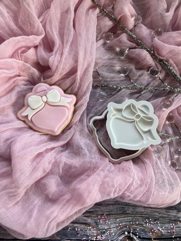 Bauble pink Bauble Cookie Cookie Cutter and Multi Pop Embosser, Christmas, Holidays, Tree Decoration