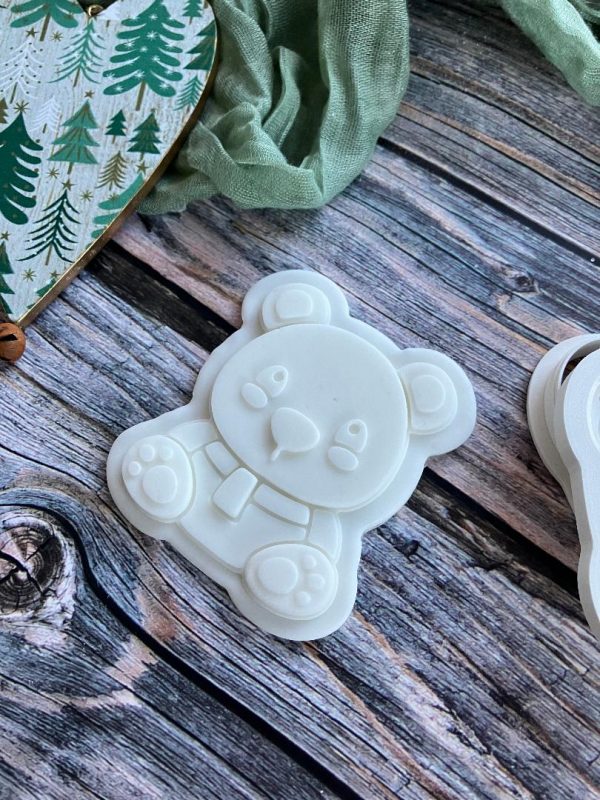 Teddy Bear Cookie Cookie Cutter and Multi Pop Embosser