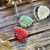 Leaf Cookie Cutter and Fondant Stamp Embosser, Autumn, Winter, Nature, Fall