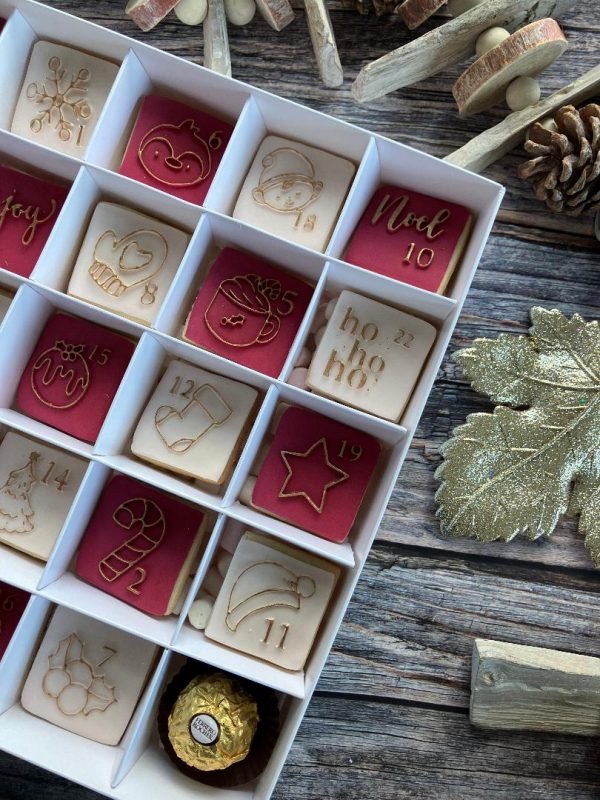 Advent Calendar Cookie Cutter and Fondant Embossers, Christmas, Countdown