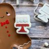 Cake 3 Cake Cookie Cutter and Fondant Stamp Embosser, Christmas, Cake Stand, Birthday Cake