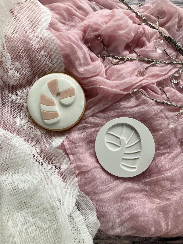 Candy Cane Fondant Stamp Embosser Candy Cane Fondant Stamp Embosser