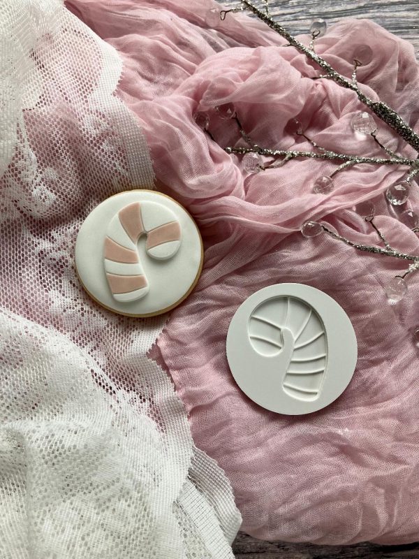 Candy Cane Fondant Stamp Embosser Candy Cane Fondant Stamp Embosser