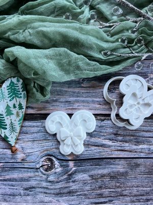 Bow Candy Canes Cookie Cookie Cutter and Multi Pop Embosser