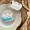 On Cloud Wine Cookie Cutter and Fondant Embosser, Hen Party, Cloud Nine, Bachelorette