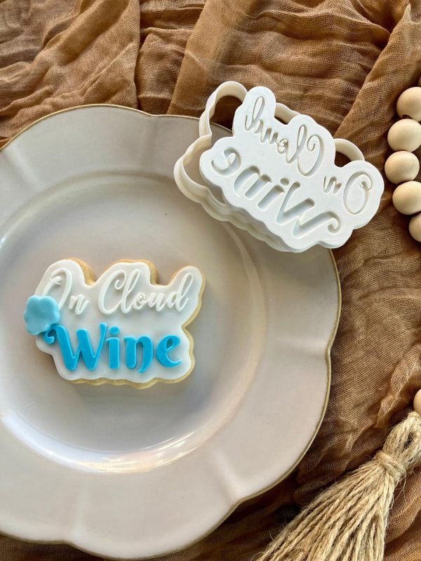 On Cloud Wine Cookie Cutter and Fondant Embosser