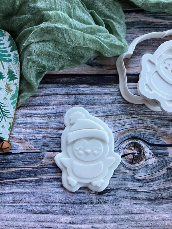 Dancing Penguin 2 Dancing Penguin Cookie Cutter and Multi Pop Embosser, Christmas, Holidays, Winter