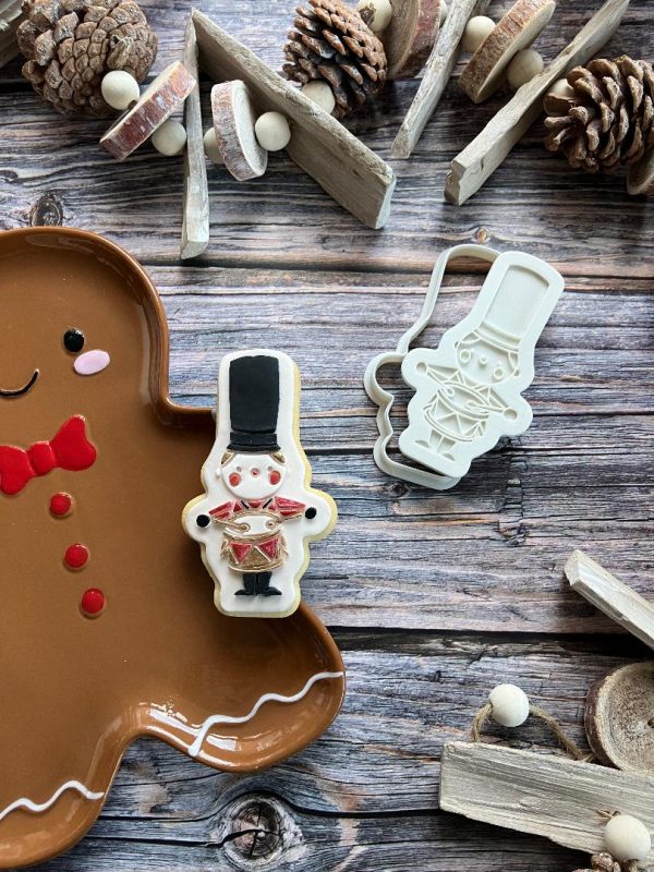 Little Drummer Boy Cookie Cutter and Fondant Stamp Embosser