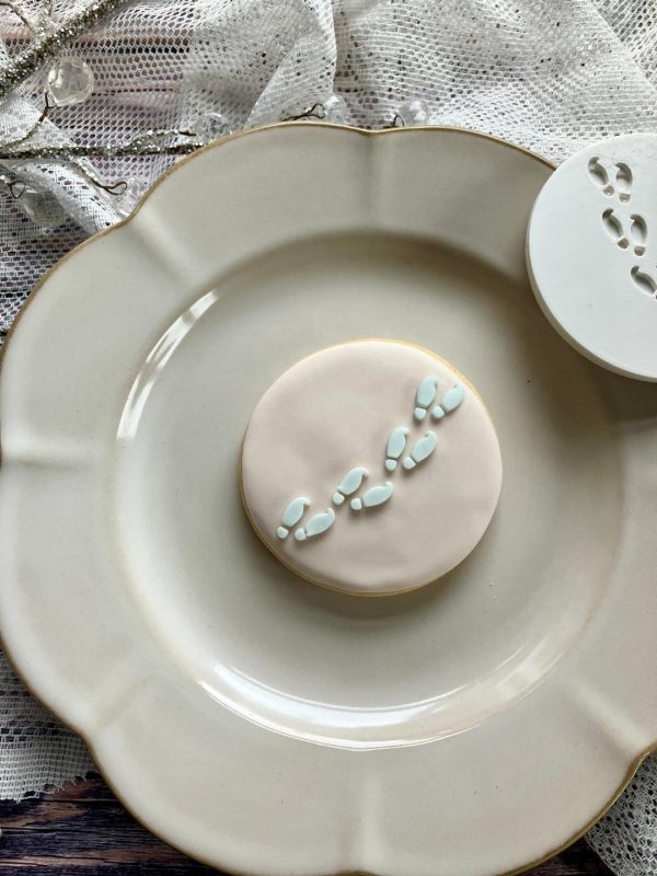 Elf Footprints Fondant Stamp Embosser, I’m Back, Christmas, Elf Feet, Fairytale