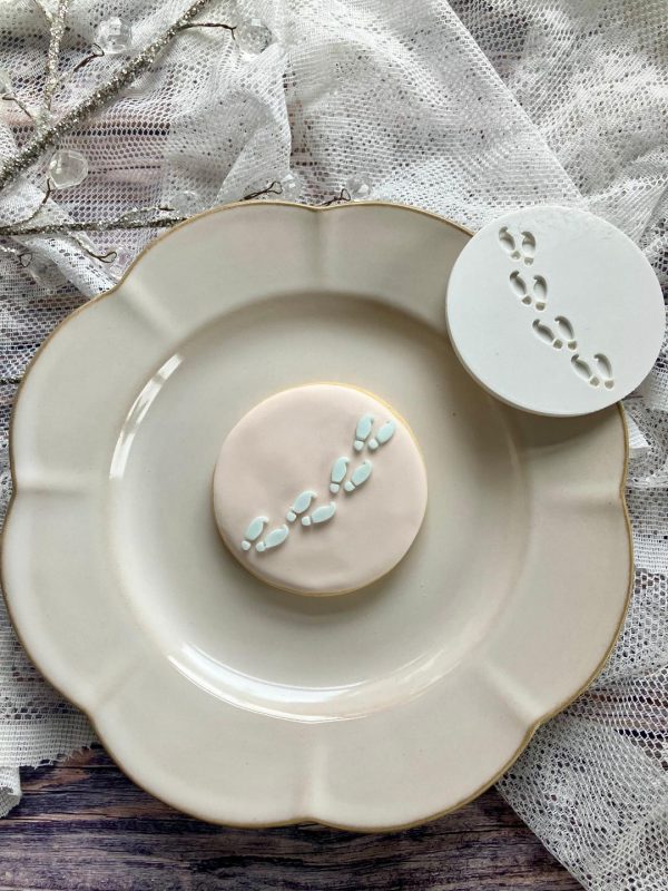 Elf Footprints Fondant Stamp Embosser, I’m Back, Christmas, Elf Feet, Fairytale