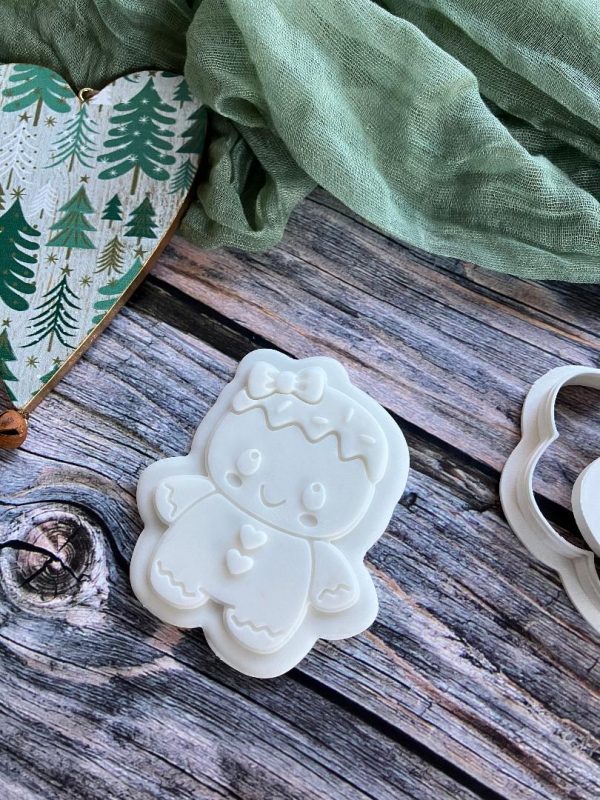 Gingerbread Girl Cookie Cookie Cutter and Multi Pop Embosser