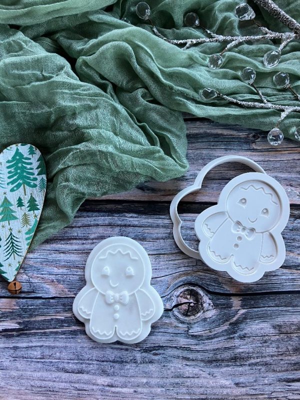 Gingerbread Man Cookie Cookie Cutter and Multi Pop Embosser Gingerbread Man Cookie Cookie Cutter and Multi Pop Embosser