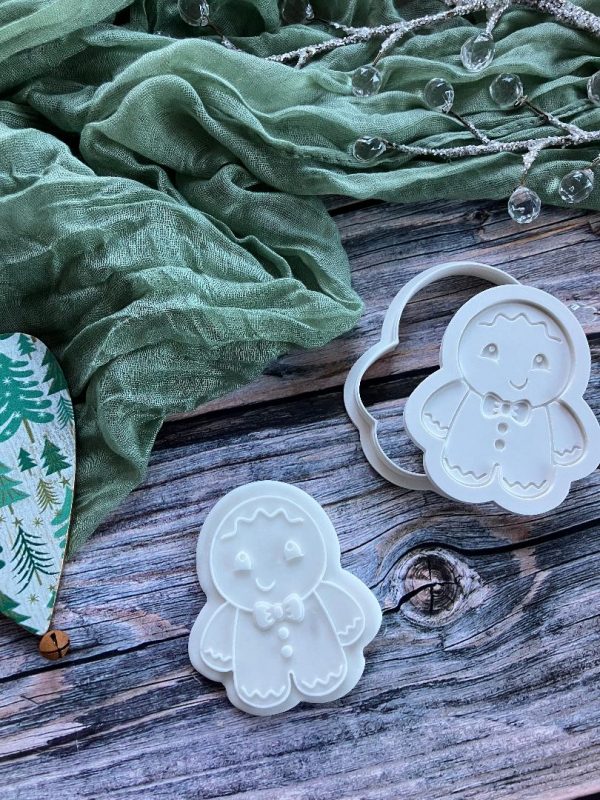 Ginger man 3 Gingerbread Man Cookie Cookie Cutter and Multi Pop Embosser, Christmas, Holidays