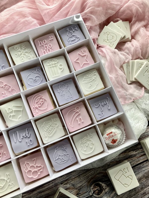 Advent Calendar Cookie Cutter and Fondant Embossers, Christmas, Countdown