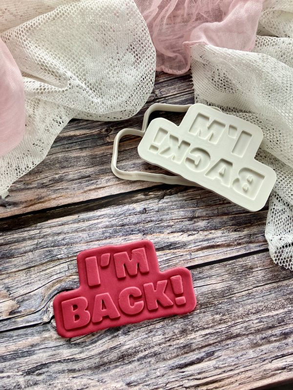 I’m Back Cookie Cutter and Fondant Stamp Embosser, Elf, Shelf, Christmas Countdown