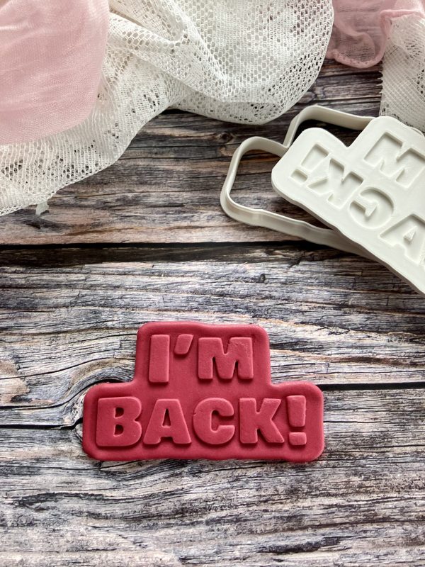 I’m Back Cookie Cutter and Fondant Stamp Embosser, Elf, Shelf, Christmas Countdown