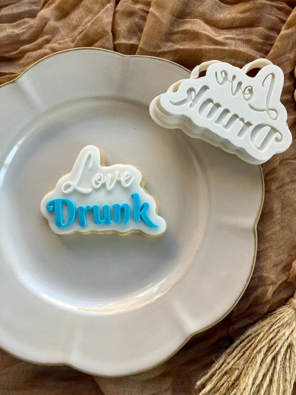 Love Drunk Cookie Cutter and Fondant Embosser