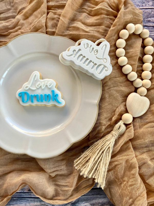Love Drunk Cookie Cutter and Fondant Embosser