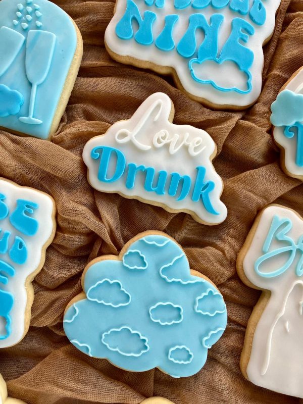 Love Drunk Cookie Cutter and Fondant Embosser, Hen Party, Cloud Nine, Bachelorette, Wine