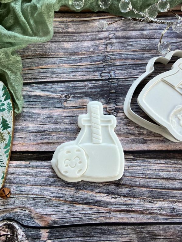 Milk and Cookie Santas Milk and Cookie Cookie Cookie Cutter and Multi Pop Embosser, Christmas, Holidays, Father Christmas