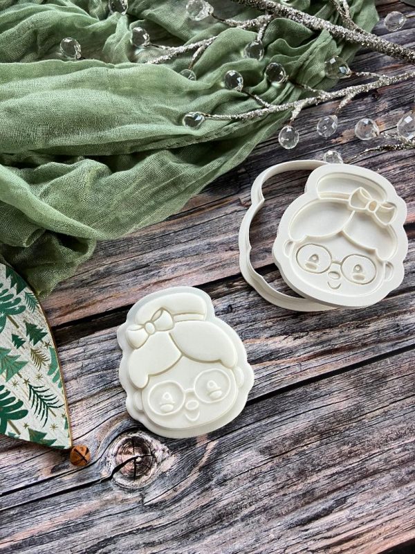 Mrs Claus 2 Mrs Claus Cookie Cookie Cutter and Multi Pop Embosser, Christmas, Holidays, Father Christmas