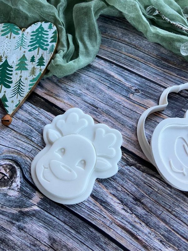 Reindeer Cookie Cookie Cutter and Multi Pop Embosser