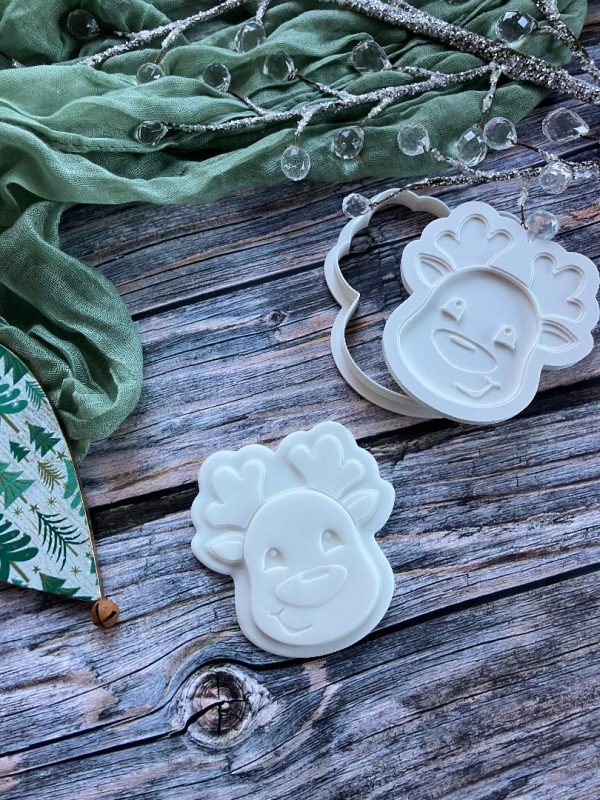 Reindeer Cookie Cookie Cutter and Multi Pop Embosser, Christmas, Holidays, Rudolph