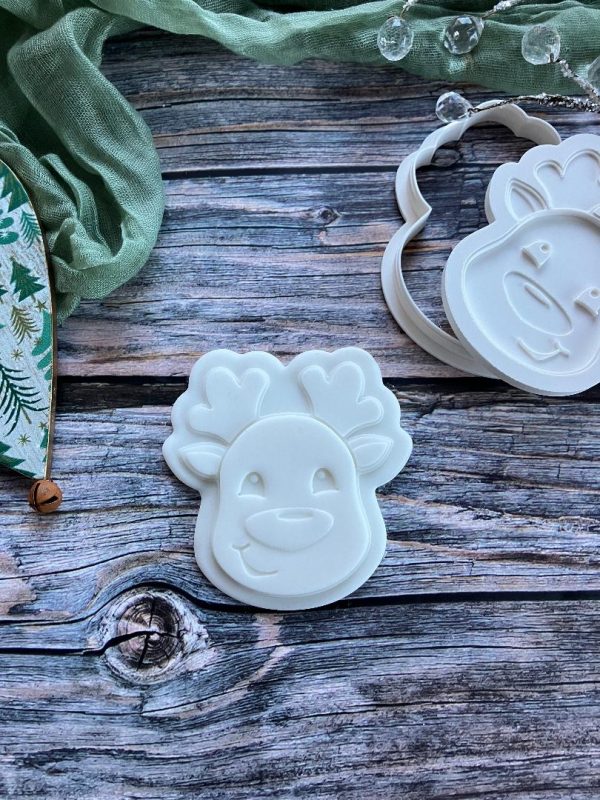 Reindeer Cookie Cookie Cutter and Multi Pop Embosser, Christmas, Holidays, Rudolph