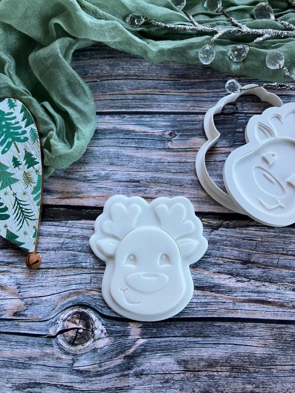 Reindeer Cookie Cookie Cutter and Multi Pop Embosser, Christmas, Holidays, Rudolph