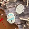 Snowman Cookie Cutter and Fondant Stamp Embosser