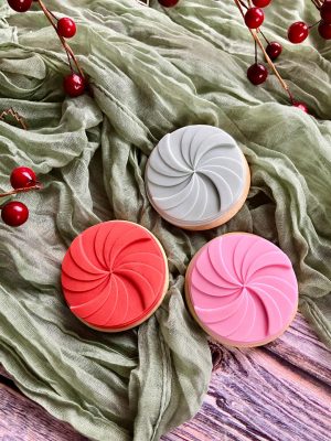 Peppermint Swirl Cookie Cookie Cutter and Multi Pop Embosser