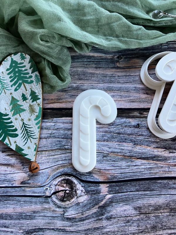 Candy Cane Cookie Cookie Cutter and Multi Pop Embosser, Christmas, Elf, Holidays