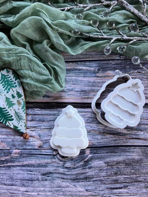 Christmas Tree Cookie Cutter and Multi Pop Embosser, Christmas Tree Cookie Cutter and Multi Pop Embosser,