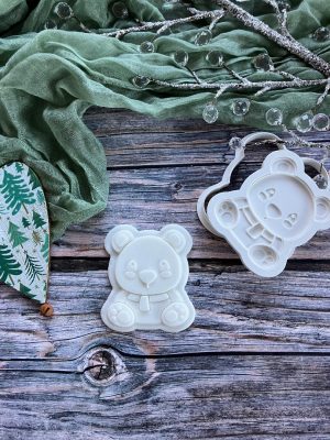 Teddy Bear Cookie Cookie Cutter and Multi Pop Embosser