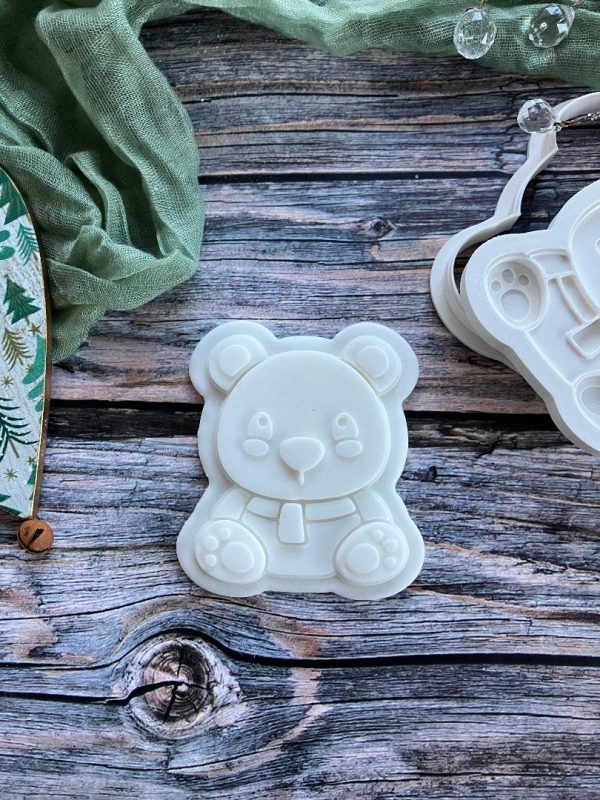 Teddy Bear Cookie Cookie Cutter and Multi Pop Embosser, Christmas, Holidays