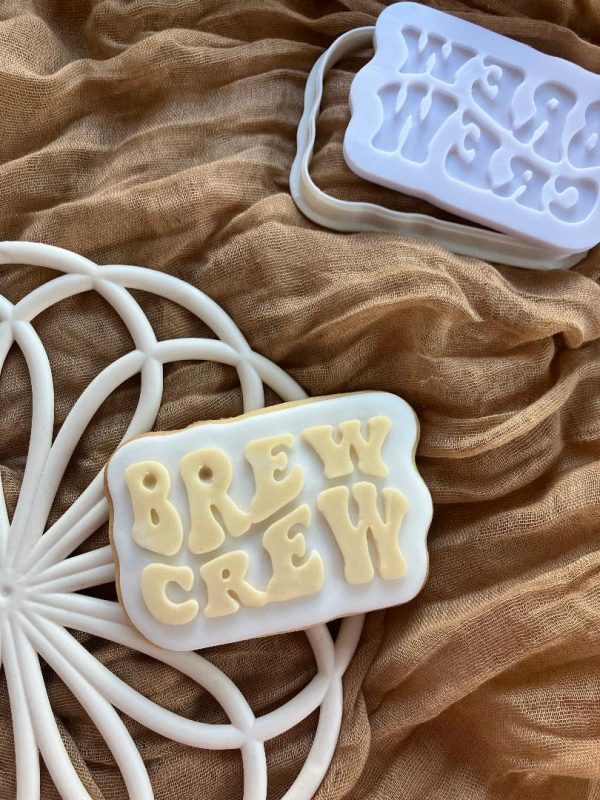 brew crew 2 Brew Crew Cookie Cutter and Fondant Stamp Embosser, Tea, Coffee, Cuppa