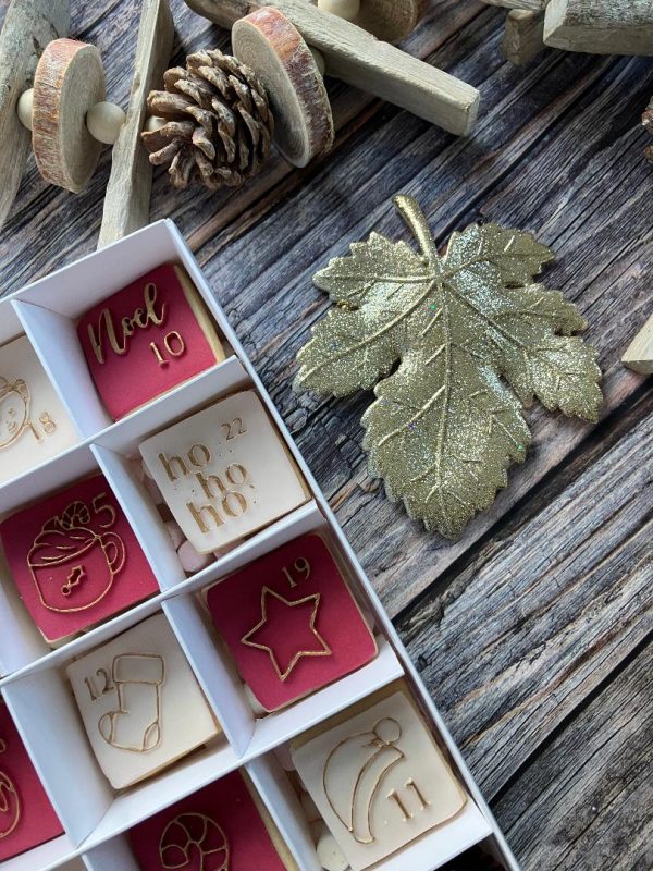 Advent Calendar Cookie Cutter and Fondant Embossers, Christmas, Countdown